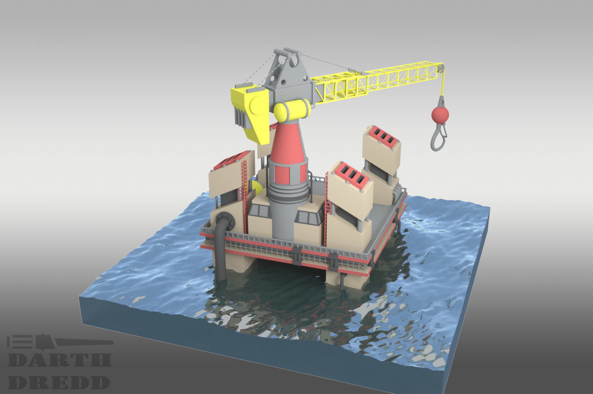 Red Alert 2 Soviet Naval Shipyard 3D model_2