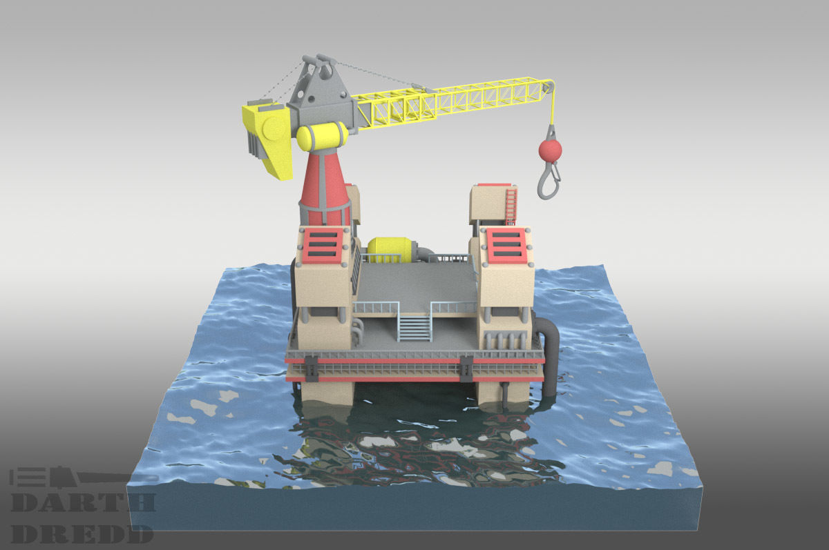 Red Alert 2 Soviet Naval Shipyard 3D model_3