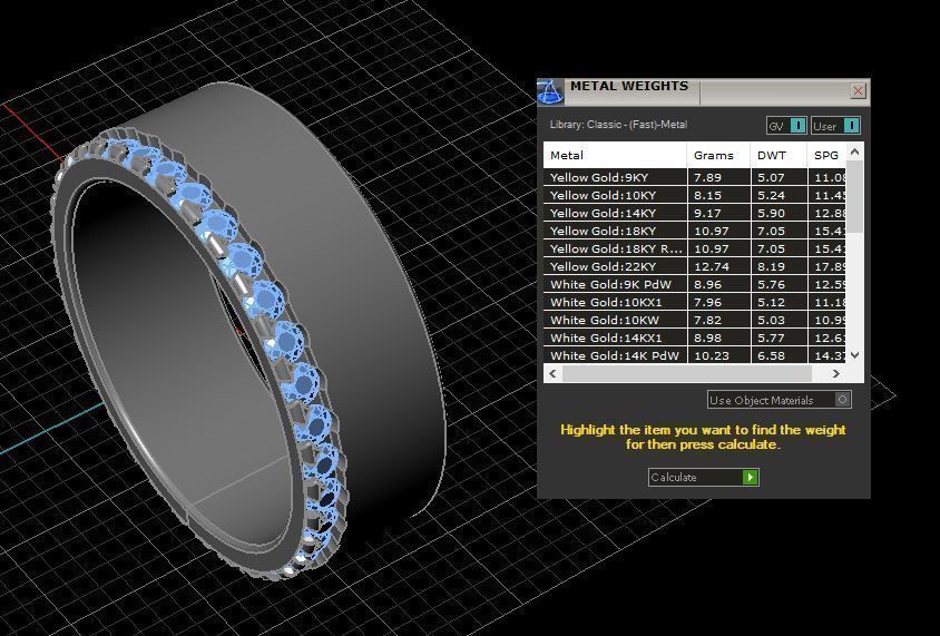 Wedding bands ring diamonds 3D print model Free 3D model_3