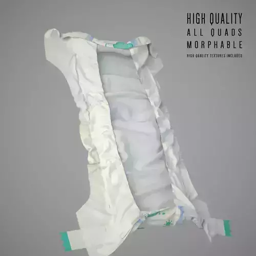 Diapers Low-poly 3D model