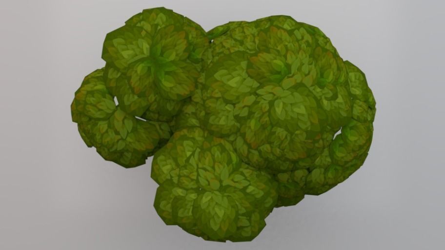 Small Tree  Low-poly 3D model_3