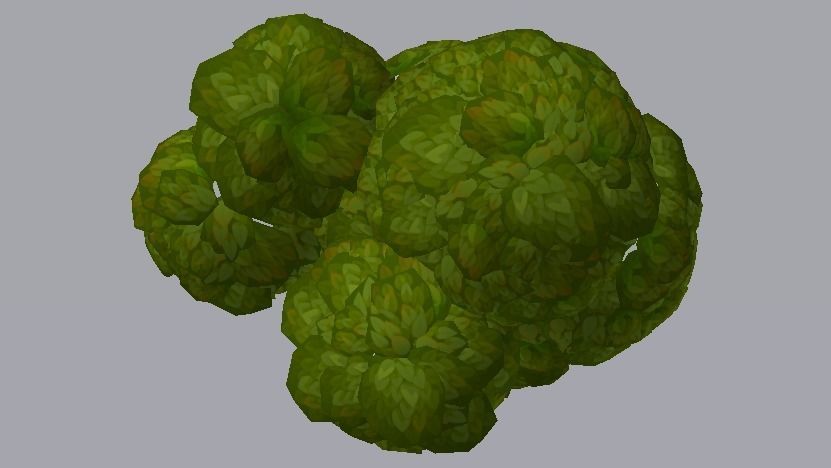 Small Tree  Low-poly 3D model_11