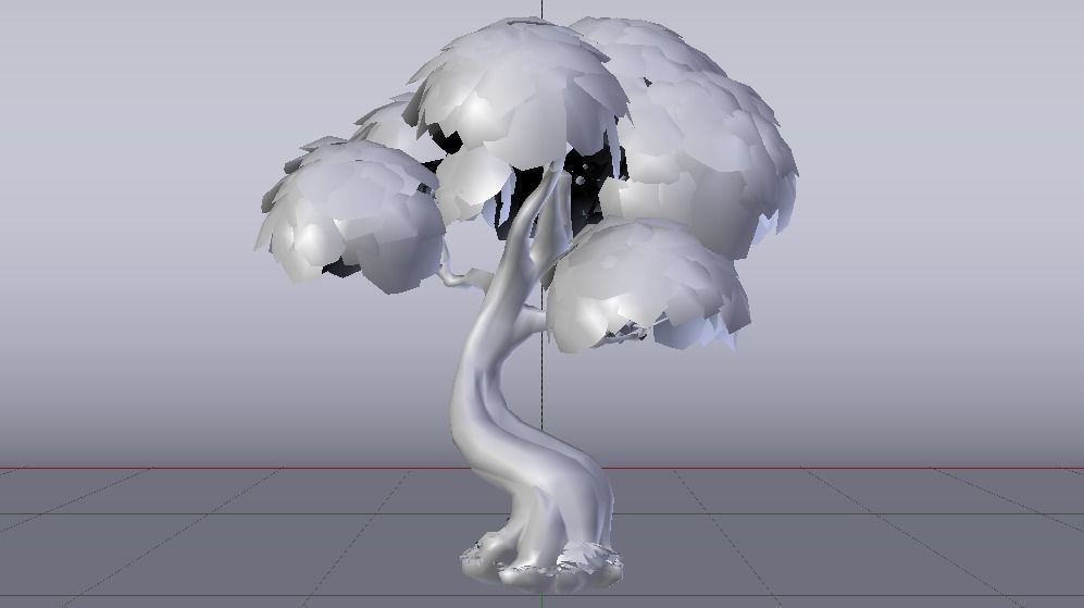 Small Tree  Low-poly 3D model_12