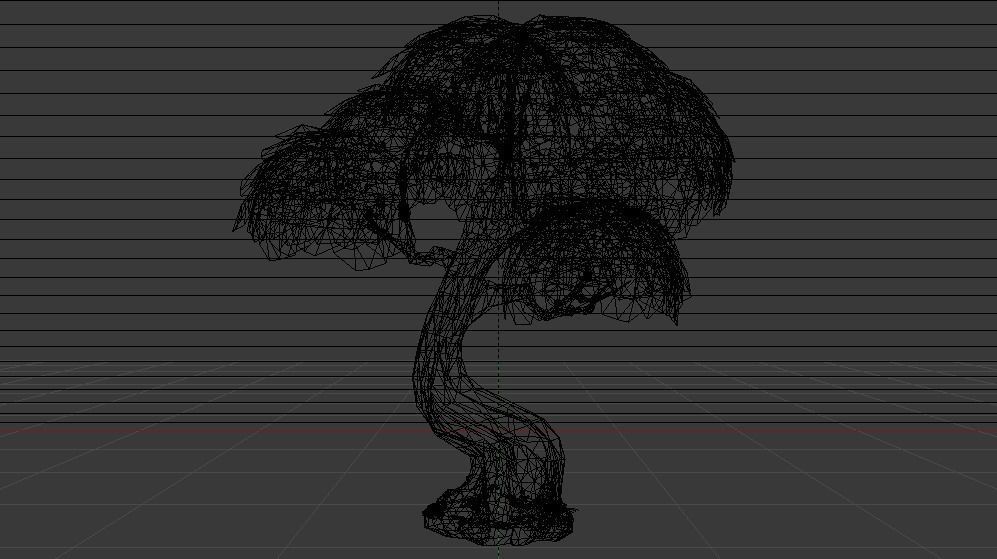 Small Tree  Low-poly 3D model_16