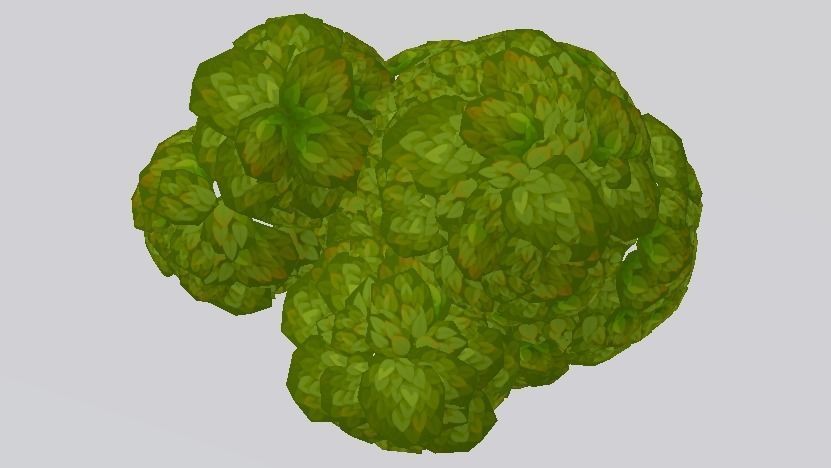 Small Tree  Low-poly 3D model_7