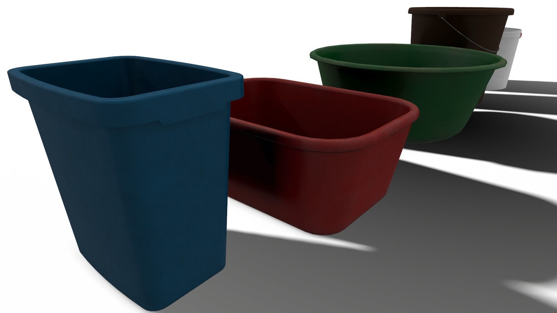 Bucket Pack - Game props Low-poly 3D model_3
