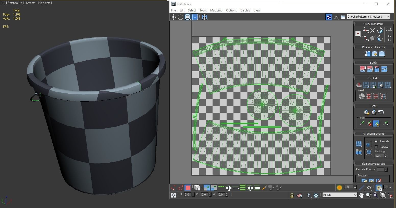 Bucket Pack - Game props Low-poly 3D model_4