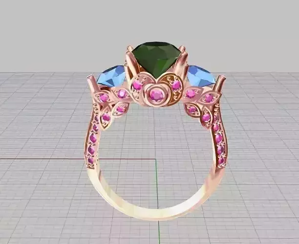 ring girls 3D print model