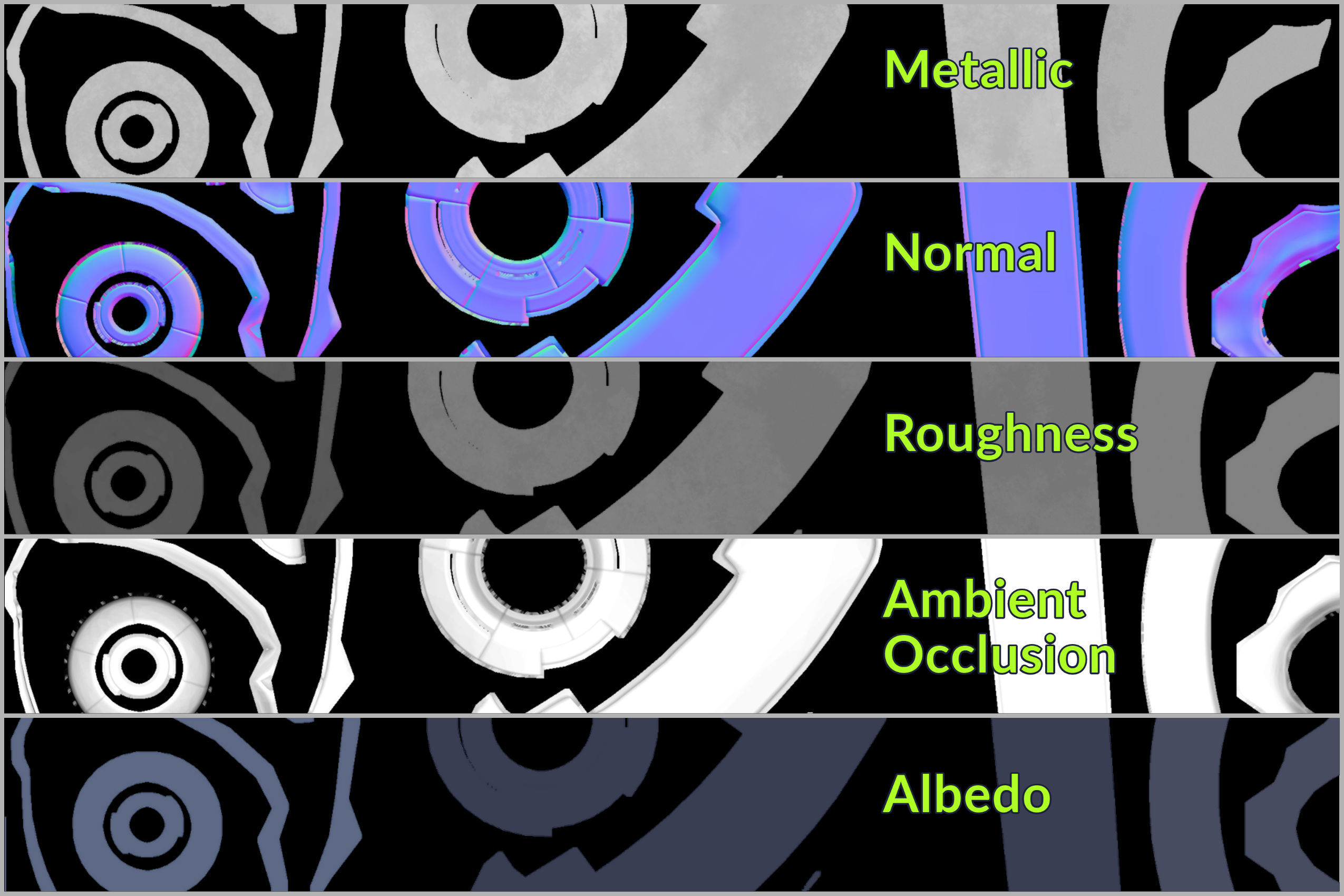 Sci-fi Helmet Low Poly PBR Low-poly 3D model_19