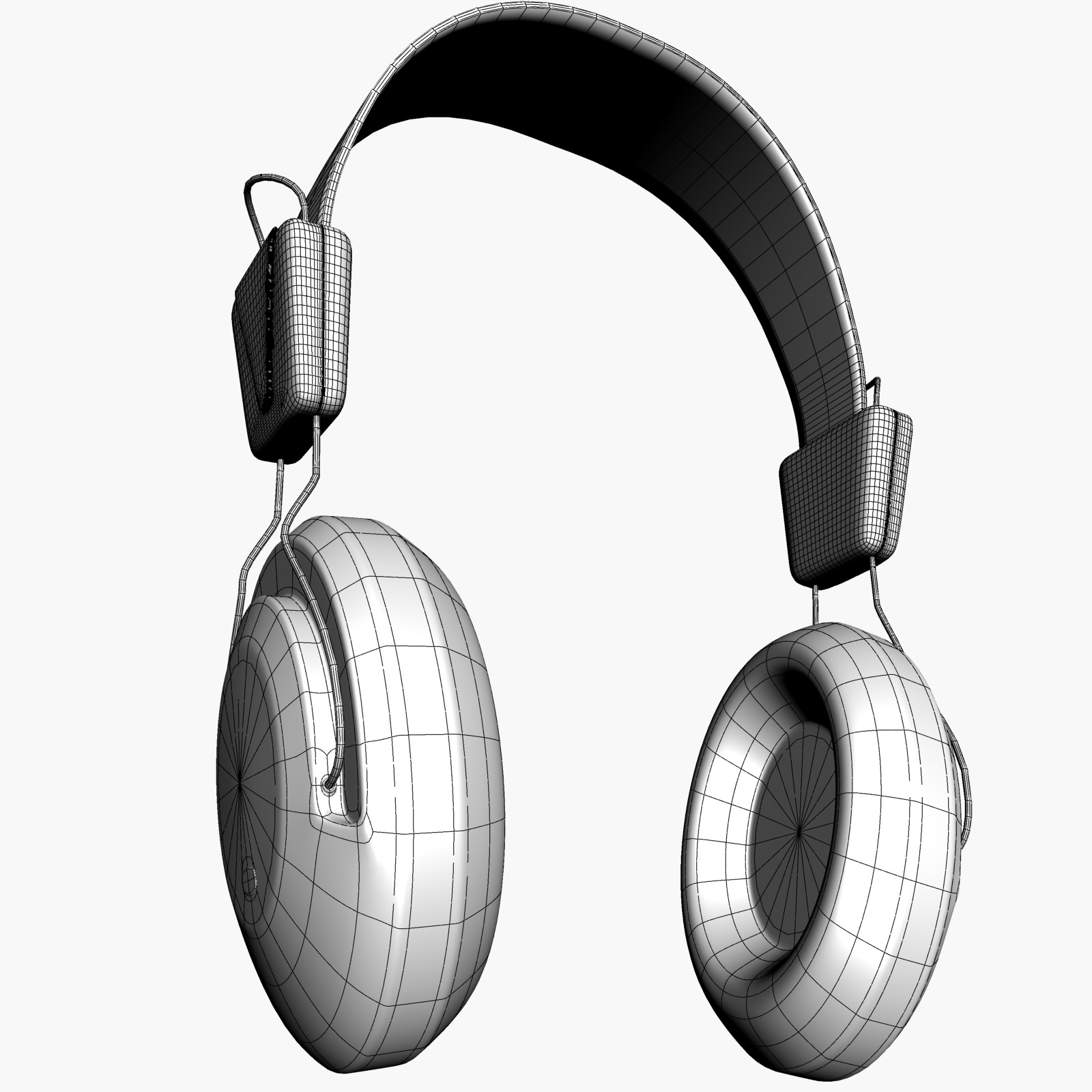 Headphone free VR / AR / lowpoly 3D Model MAX OBJ 3DS FBX