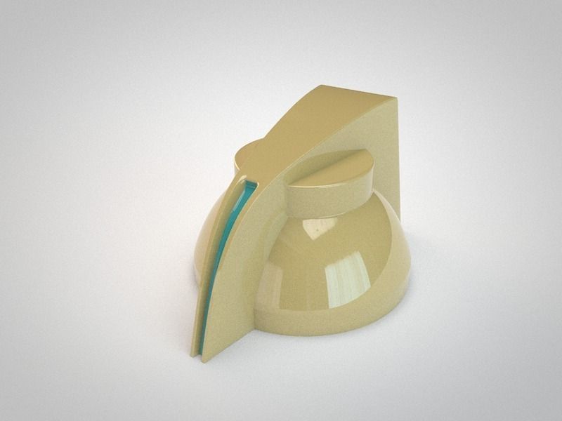 Amplifier Knob Free 3D model_0