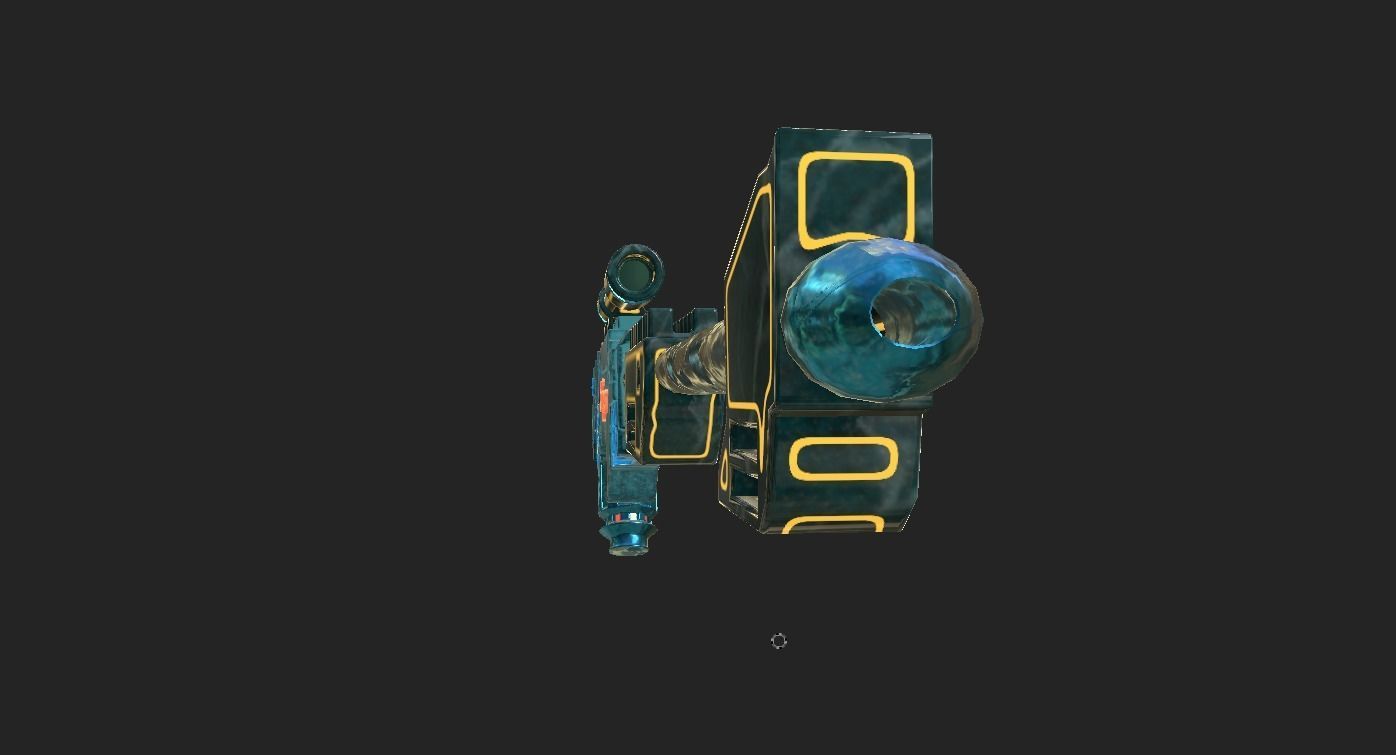 lightning sniper Low-poly 3D model_4