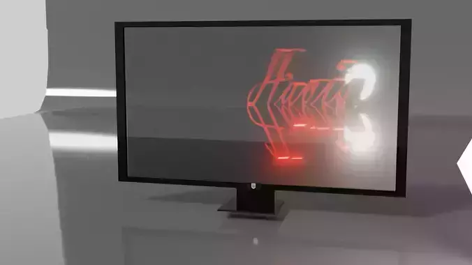 Digital working TV 3d model
