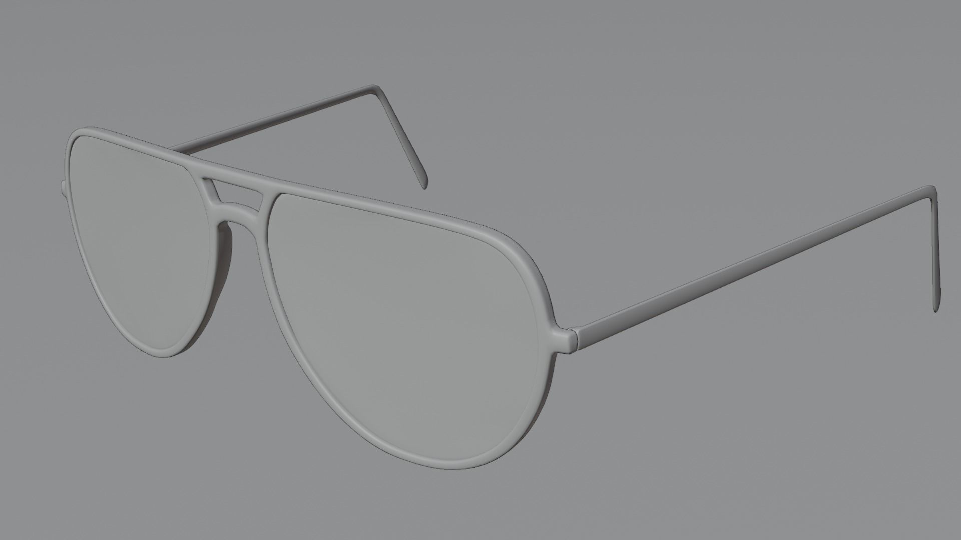Spectacles aviator sunglasses 3D model_4