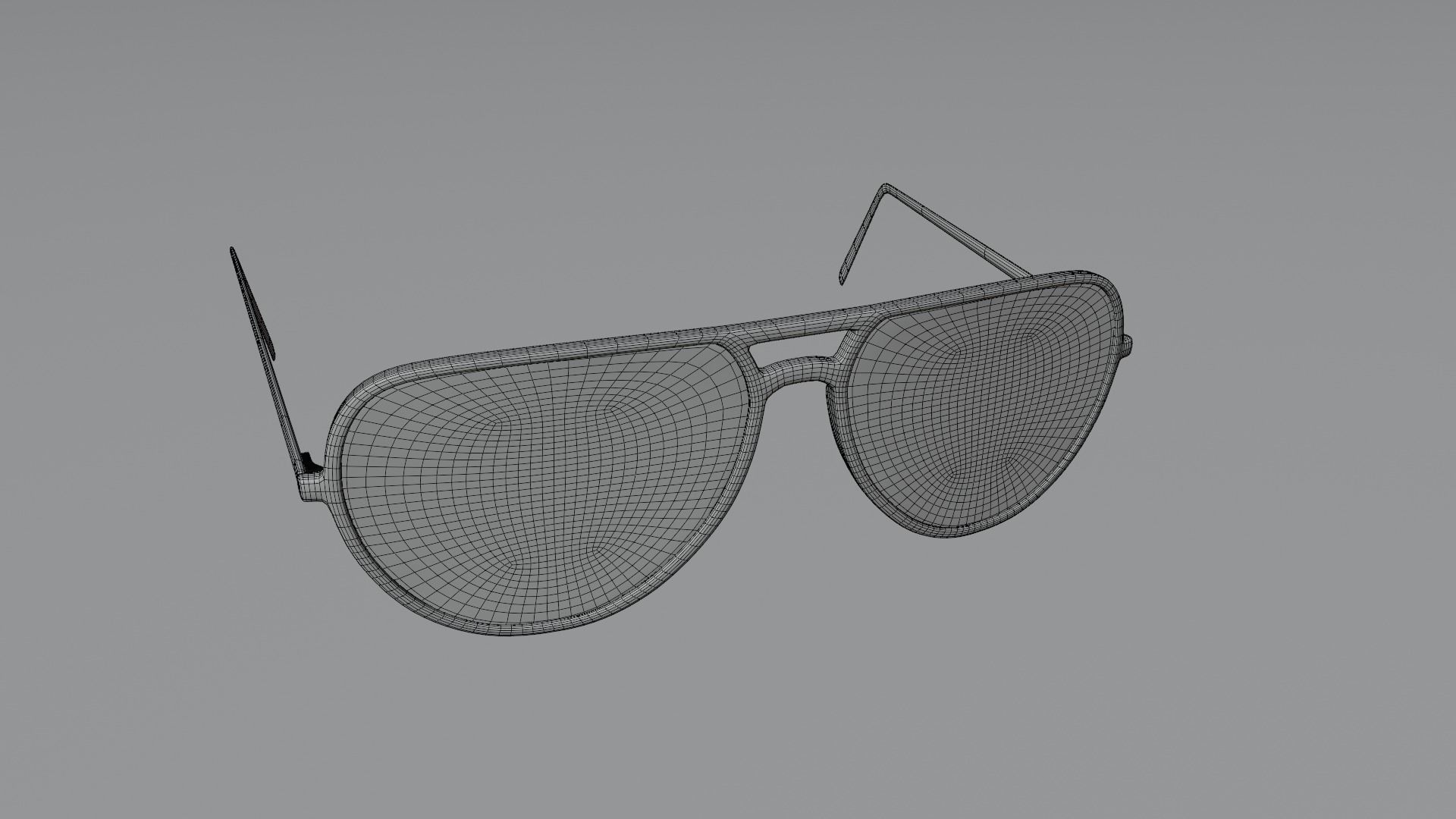 Spectacles aviator sunglasses 3D model_6