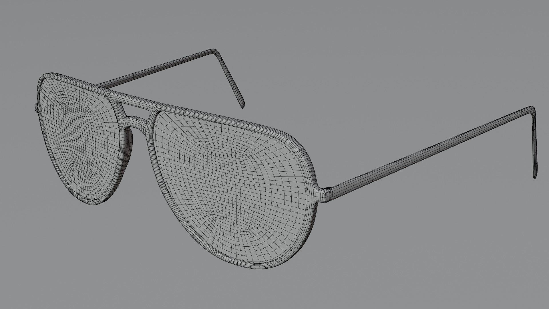 Spectacles aviator sunglasses 3D model_5