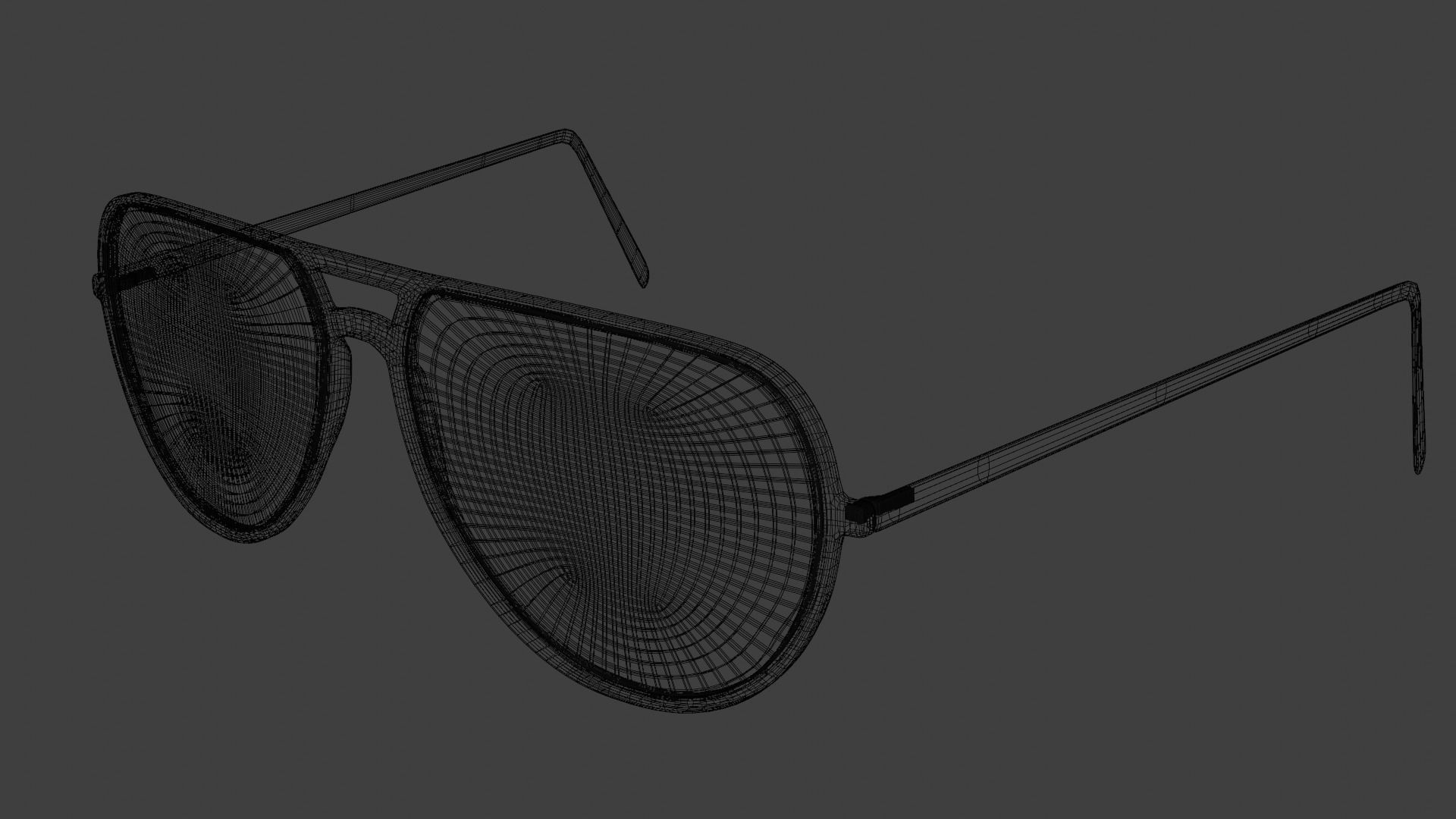 Spectacles aviator sunglasses 3D model_3