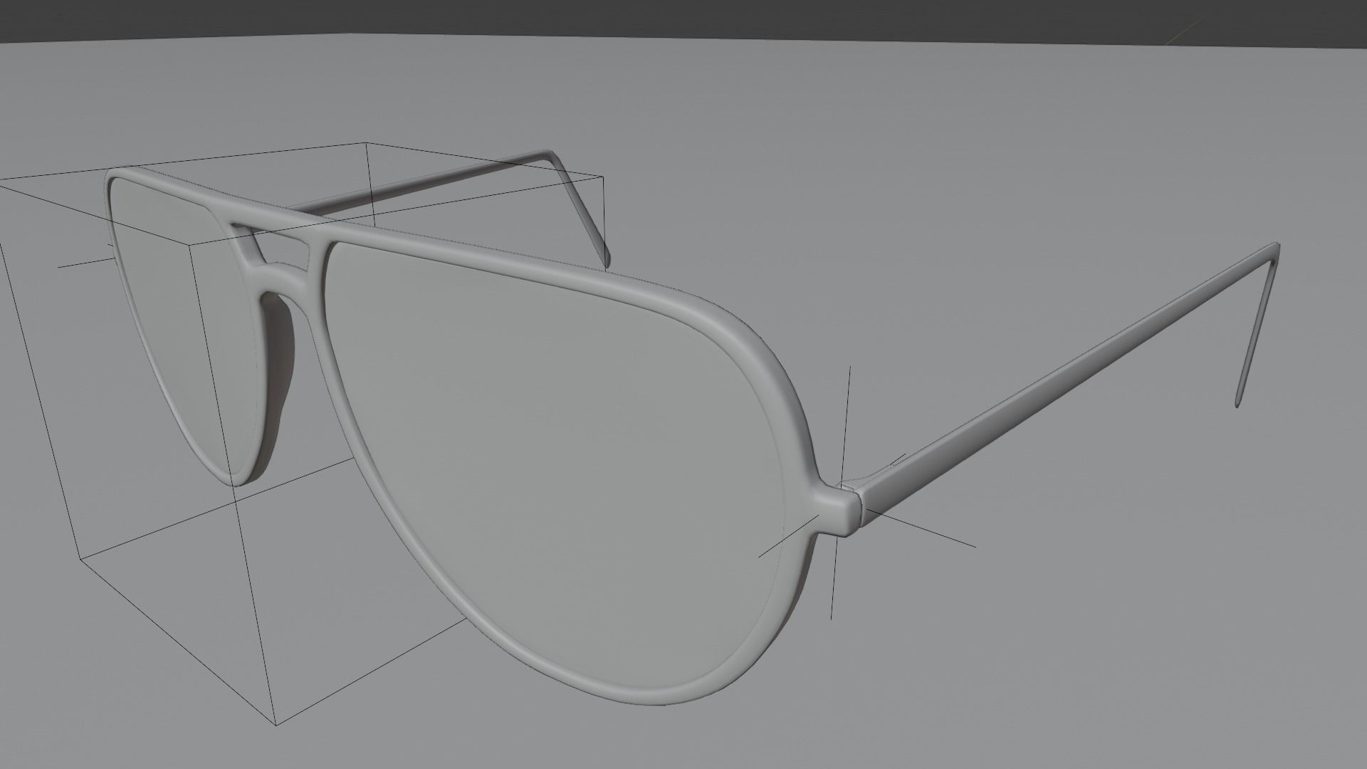 Spectacles aviator sunglasses 3D model_8