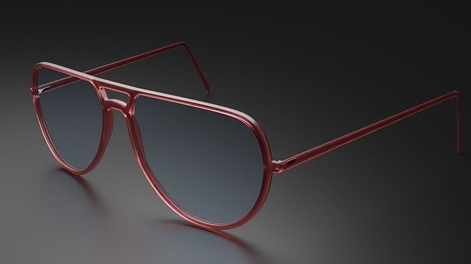 Spectacles aviator sunglasses 3D model