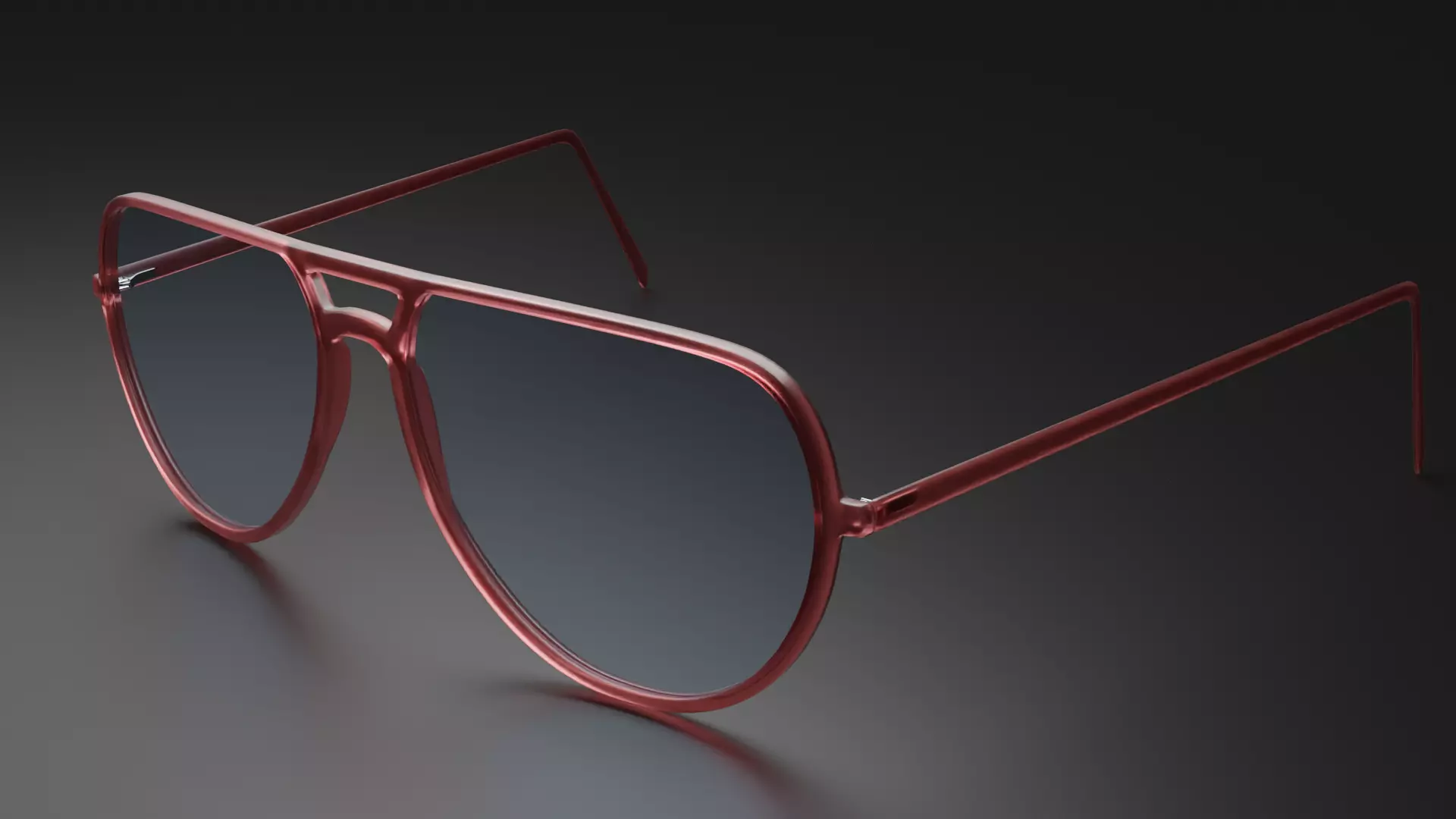 Spectacles aviator sunglasses 3D model_0