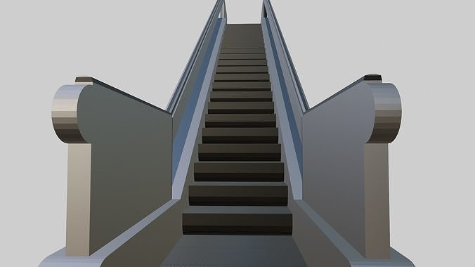 escalator 3D model for game developing  3D model