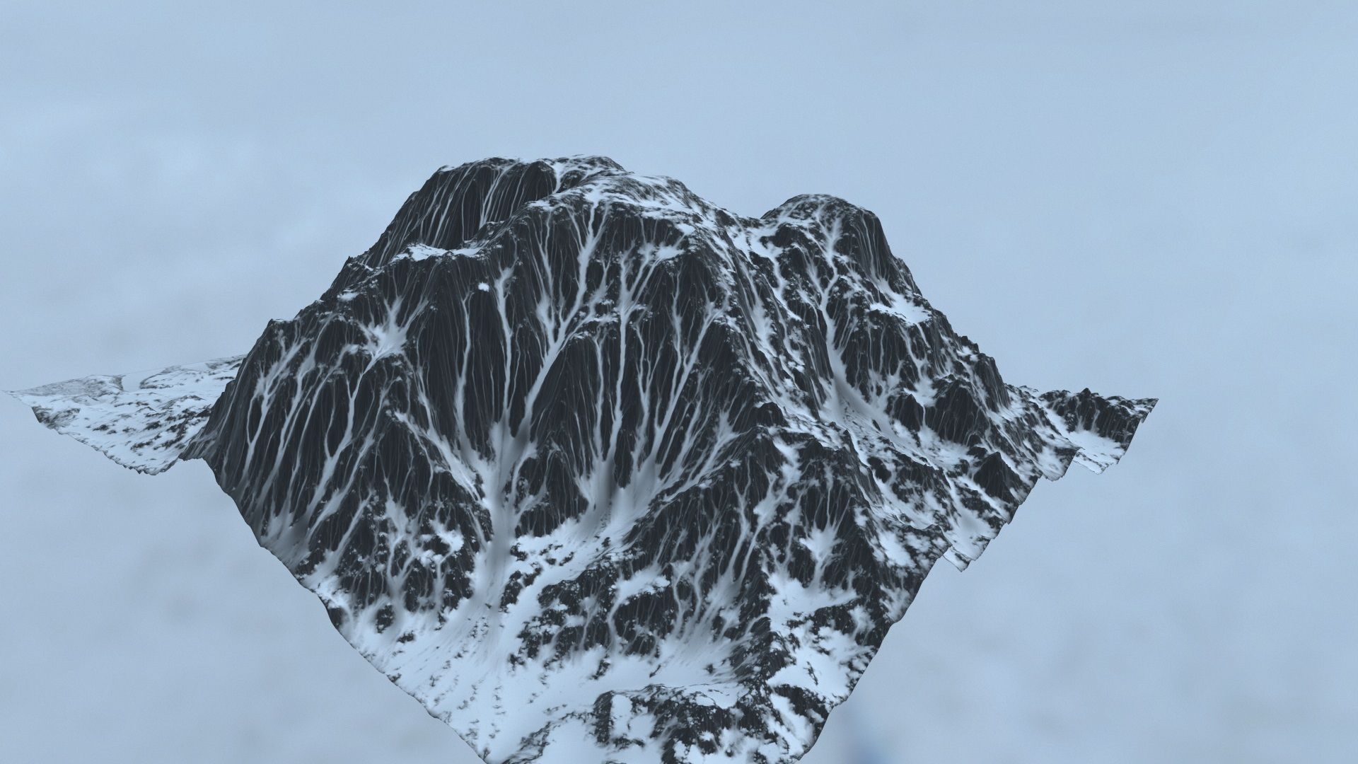 Snow  mountain 03 3D model_10