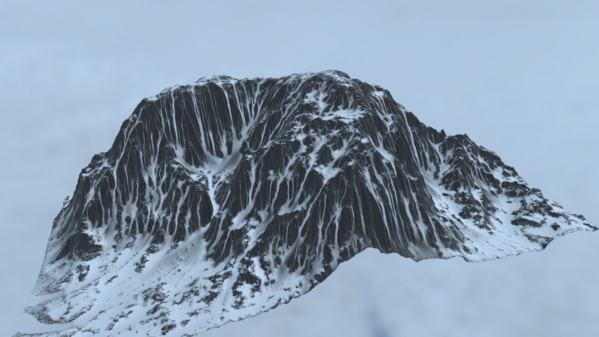 Snow  mountain 03 3D model_15