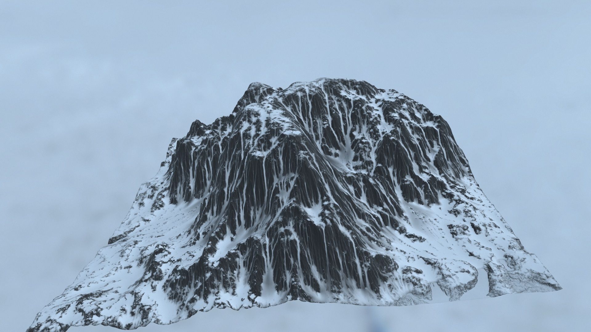 Snow  mountain 03 3D model_13