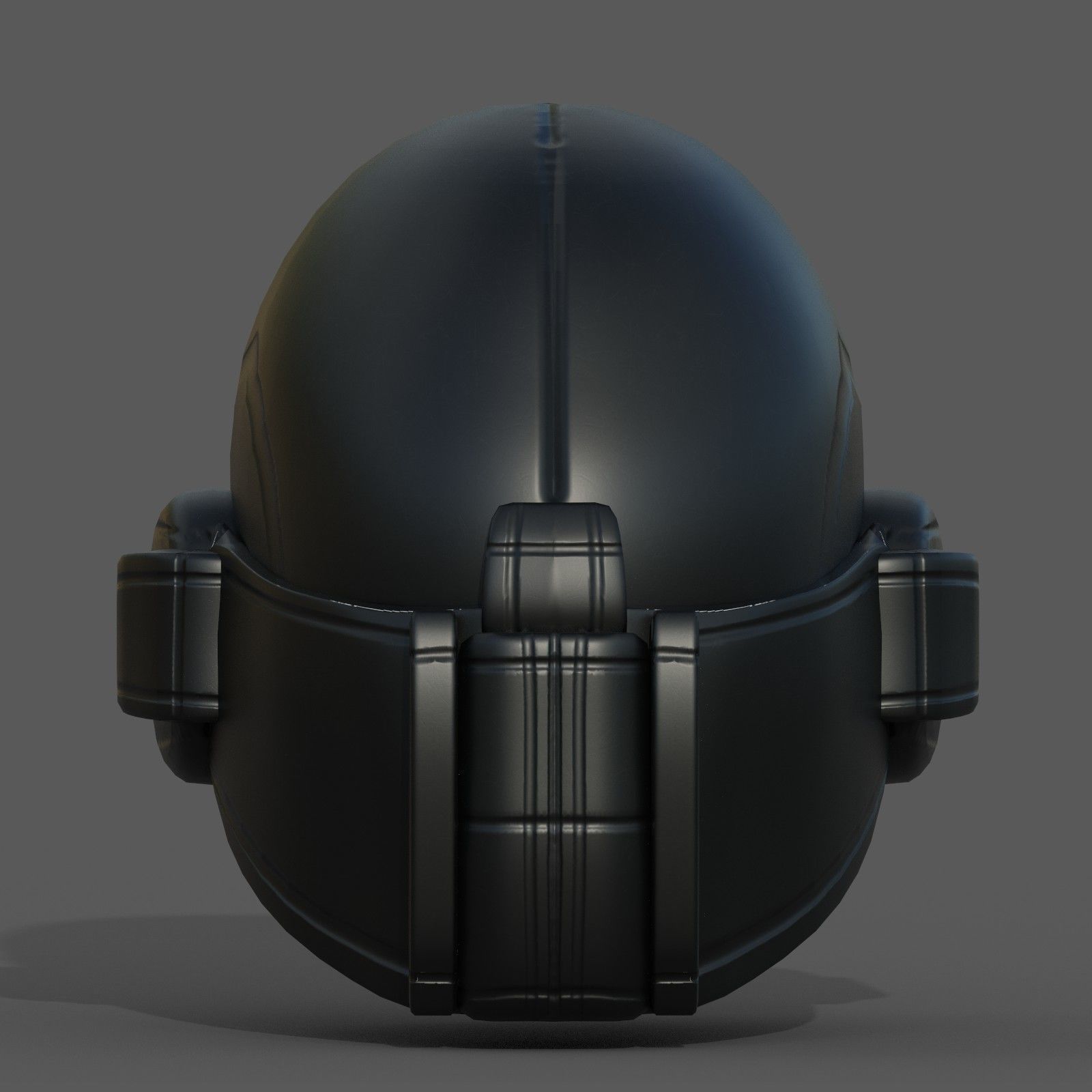 Gas mask respirator scifi futuristic 3d model  Low-poly 3D model_5