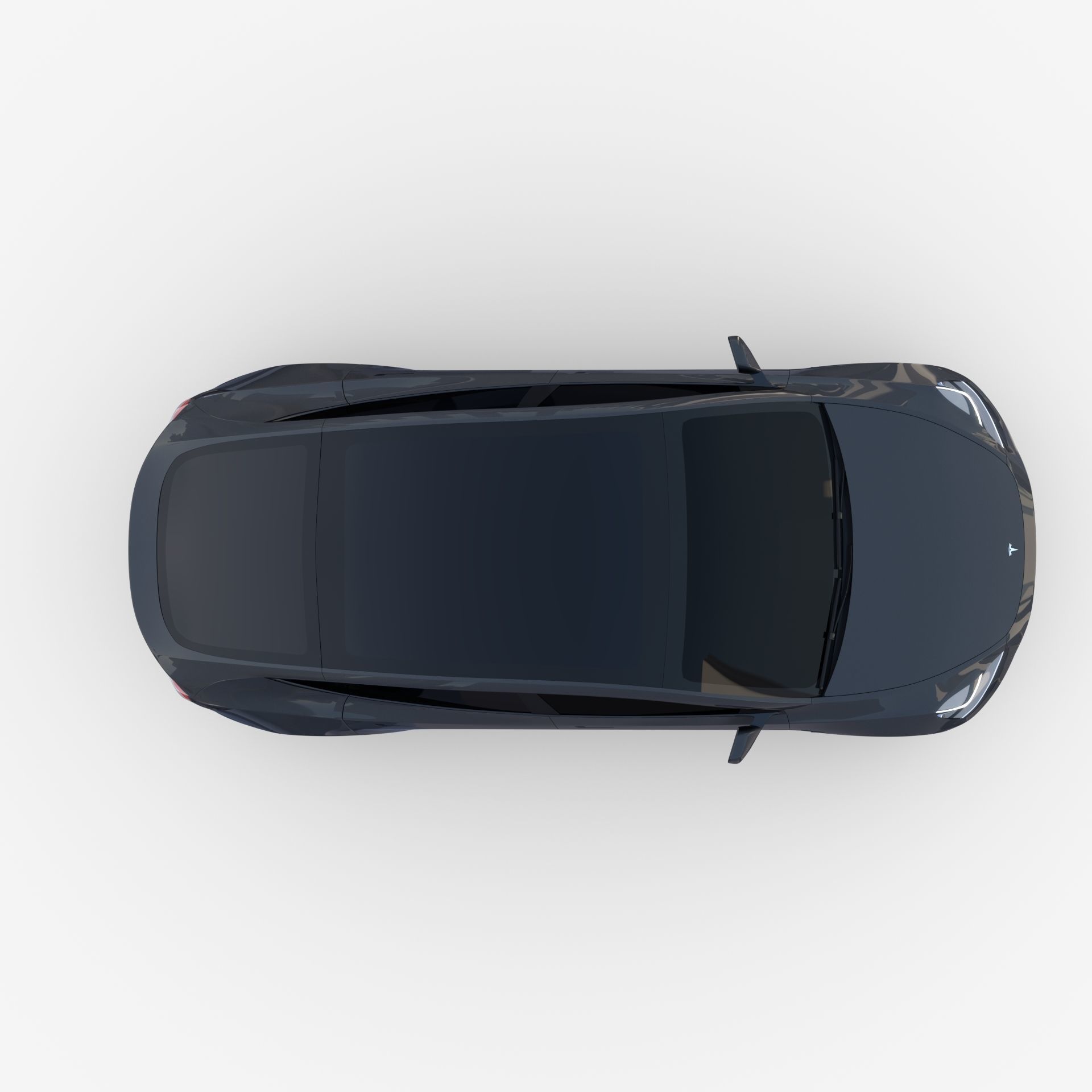 Tesla Model Y AWD Midnight Silver with chassis 3D model_12