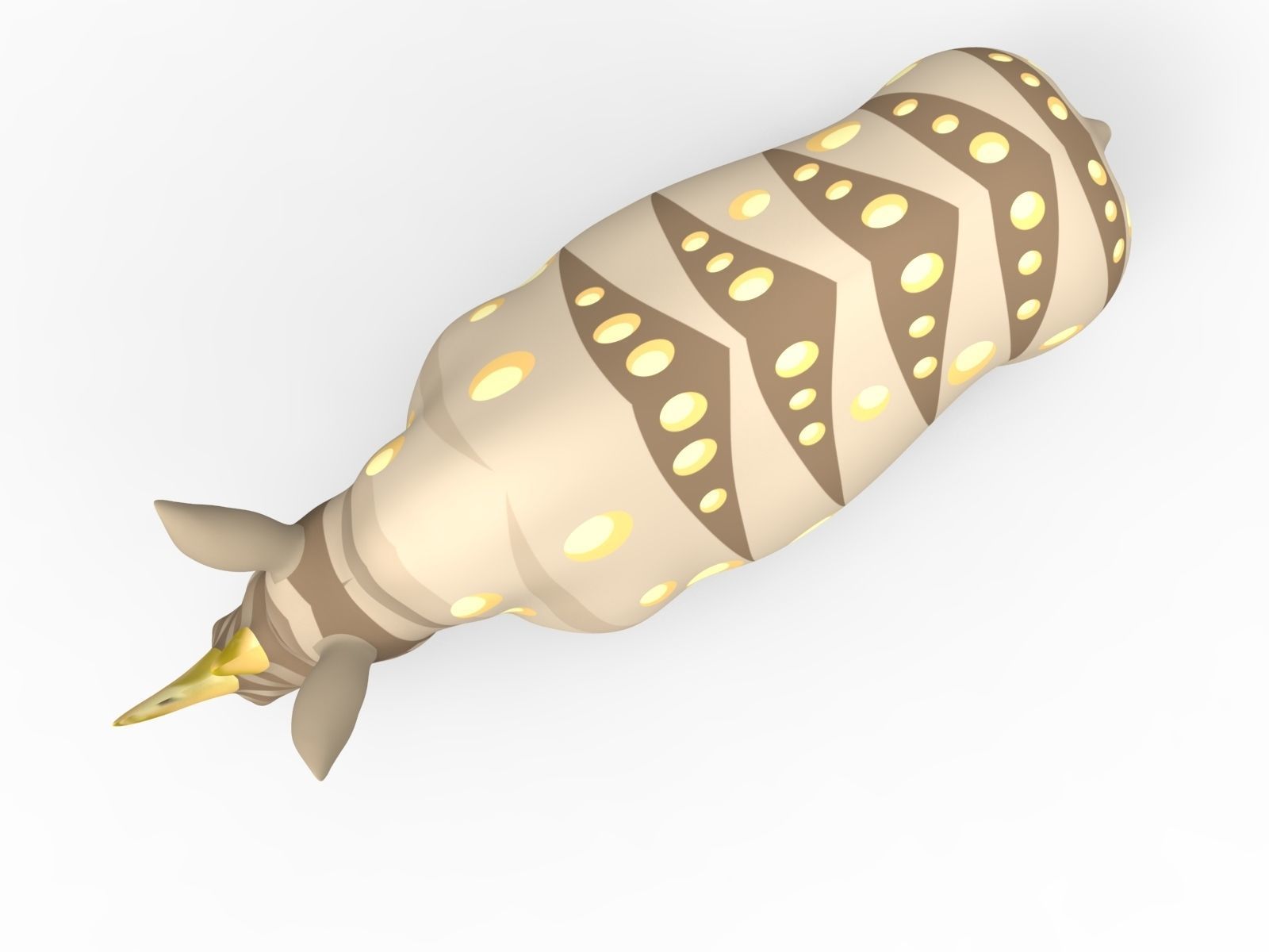 Cartoon Rhino Rigged and animated 3D Model Low-poly 3D model_9