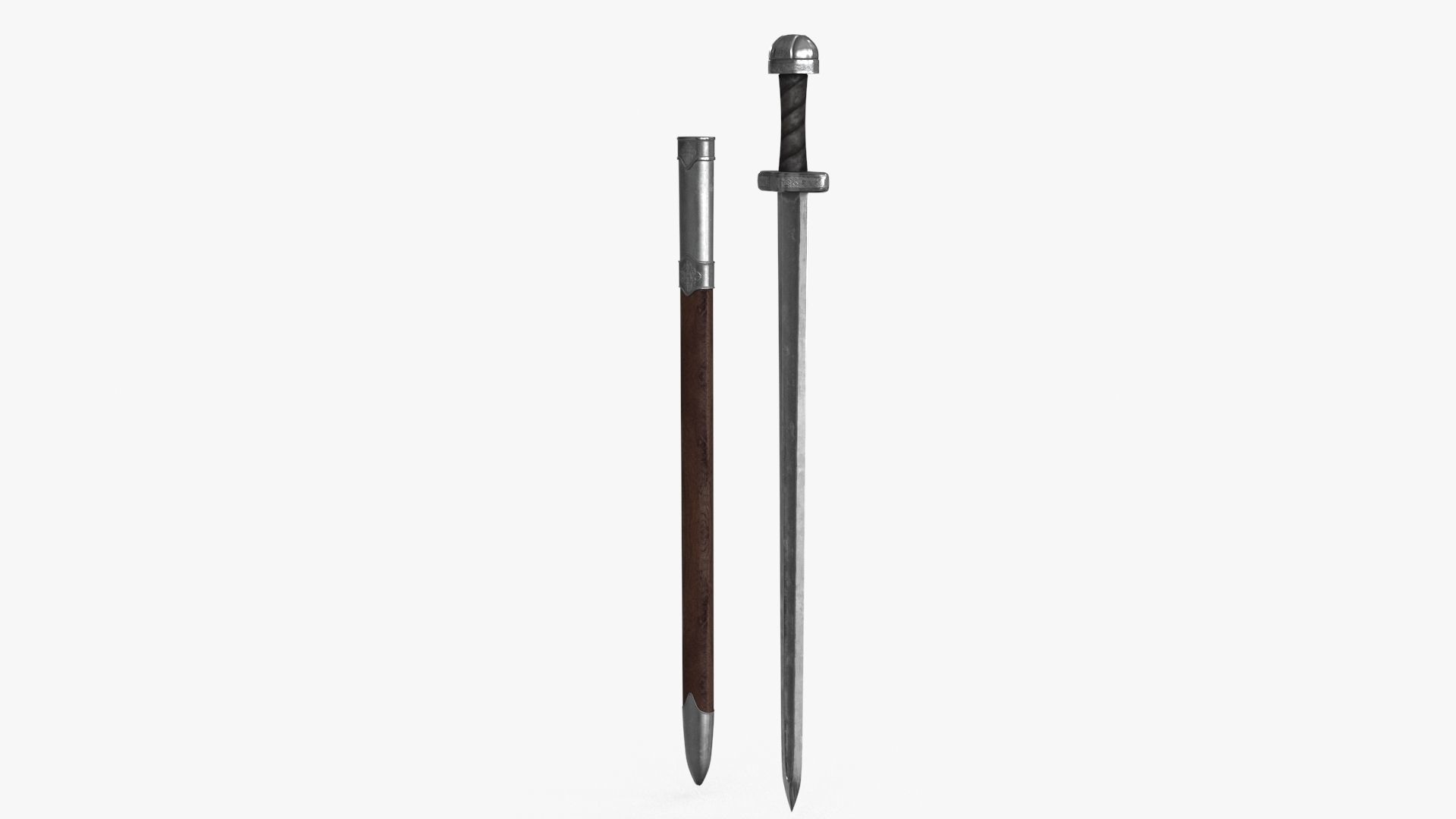 Viking Sword Low-poly 3D model_4