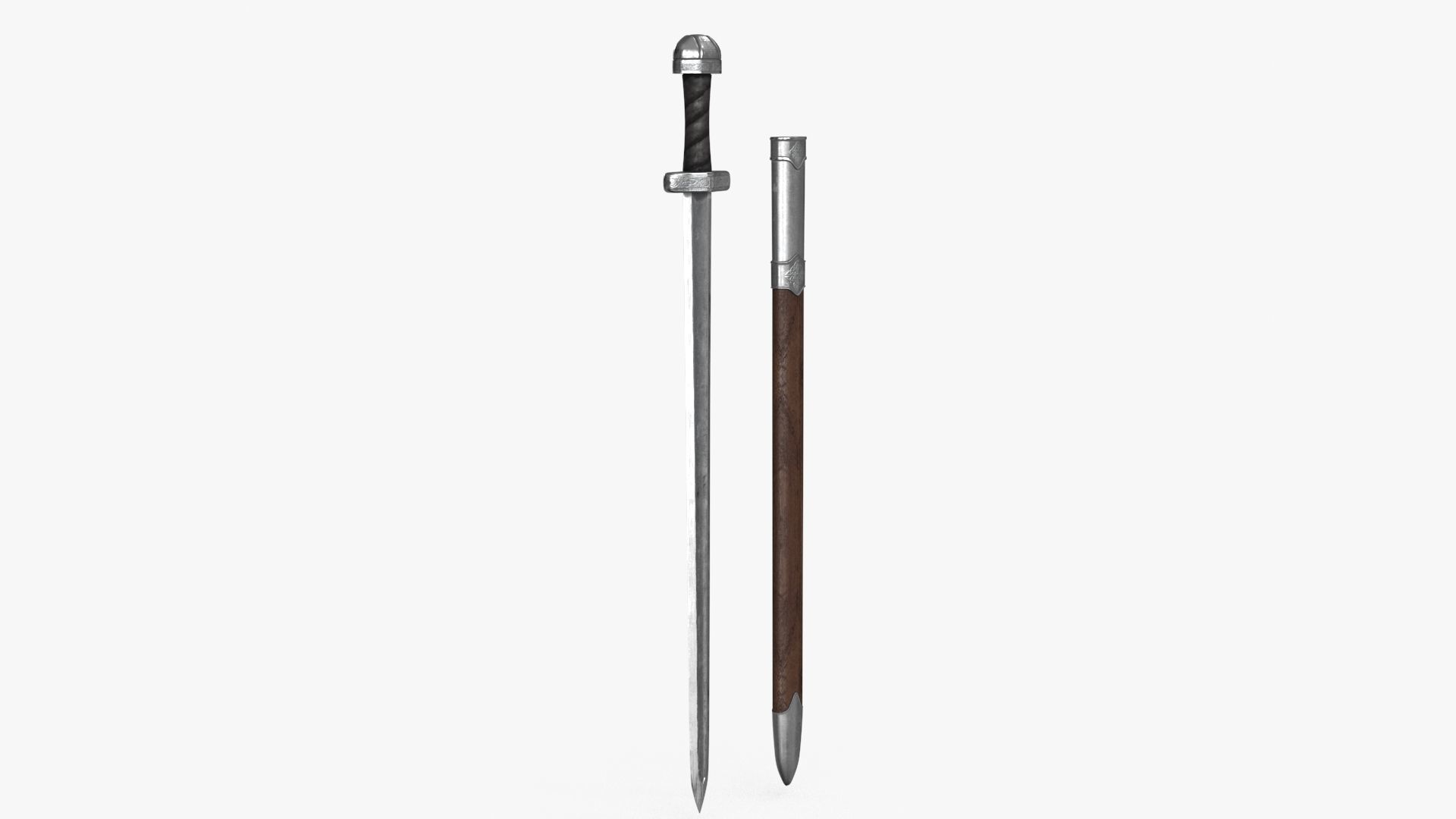 Viking Sword Low-poly 3D model_6