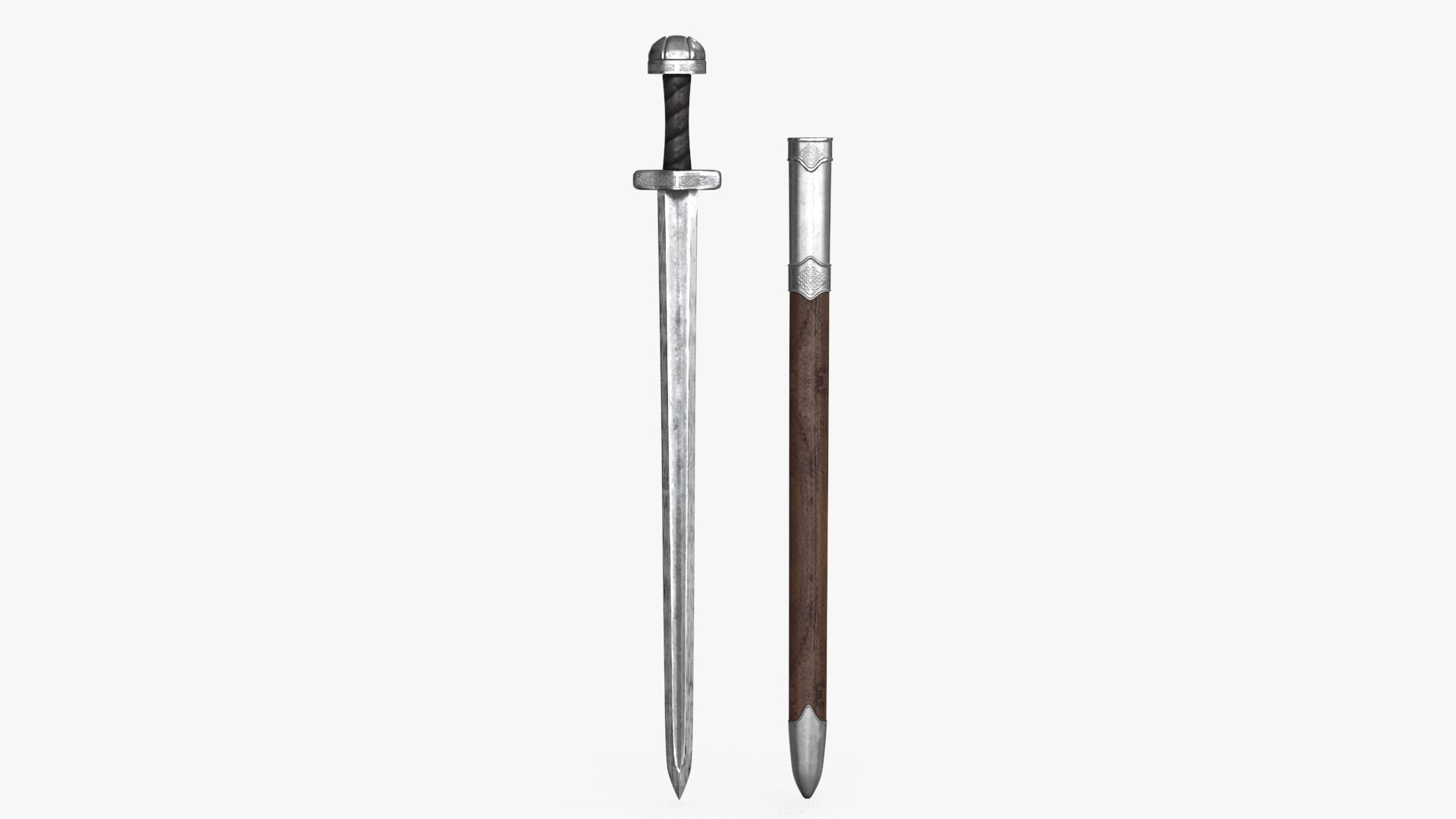 Viking Sword Low-poly 3D model_7