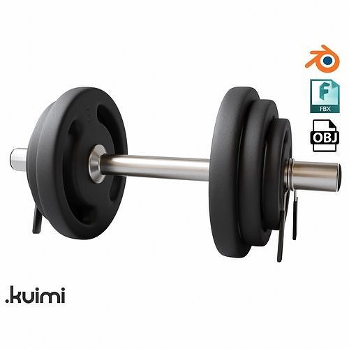 Gym Dumbbell 001 3D model
