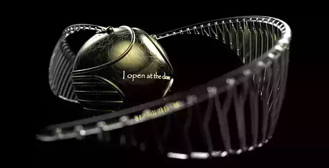 Golden Snitch with bended wings