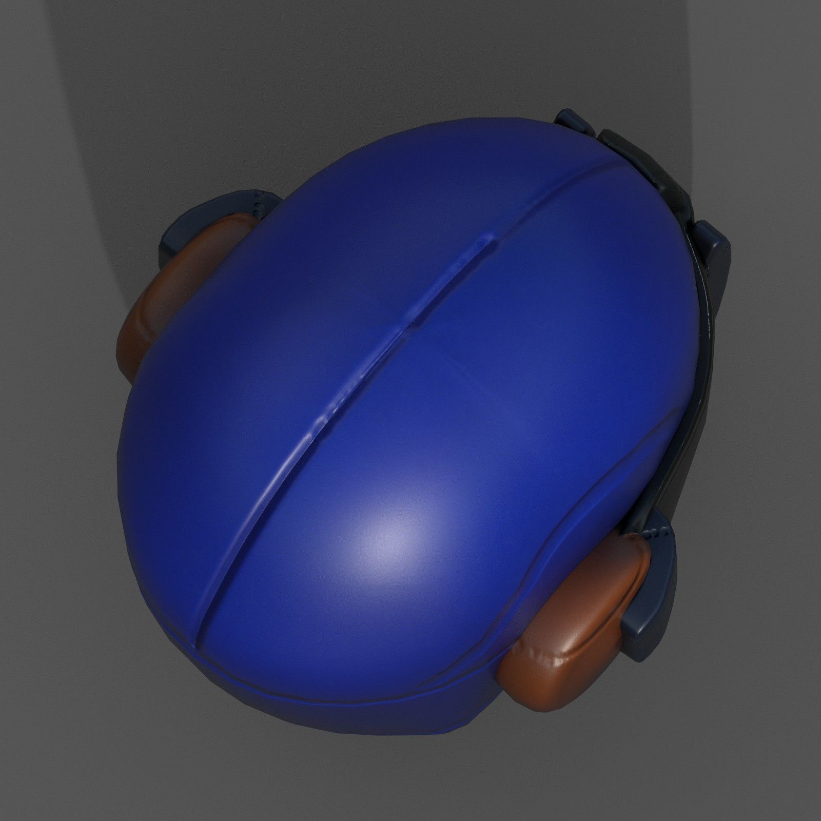 Helmet scifi military combat 3d model Low-poly 3D model_5