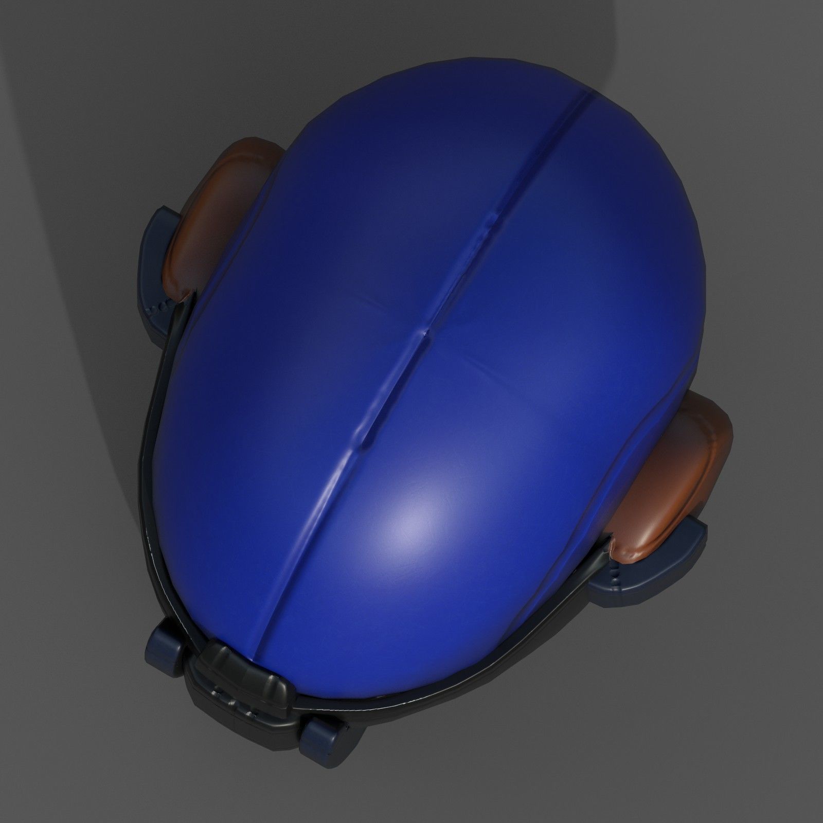 Helmet scifi military combat 3d model Low-poly 3D model_9