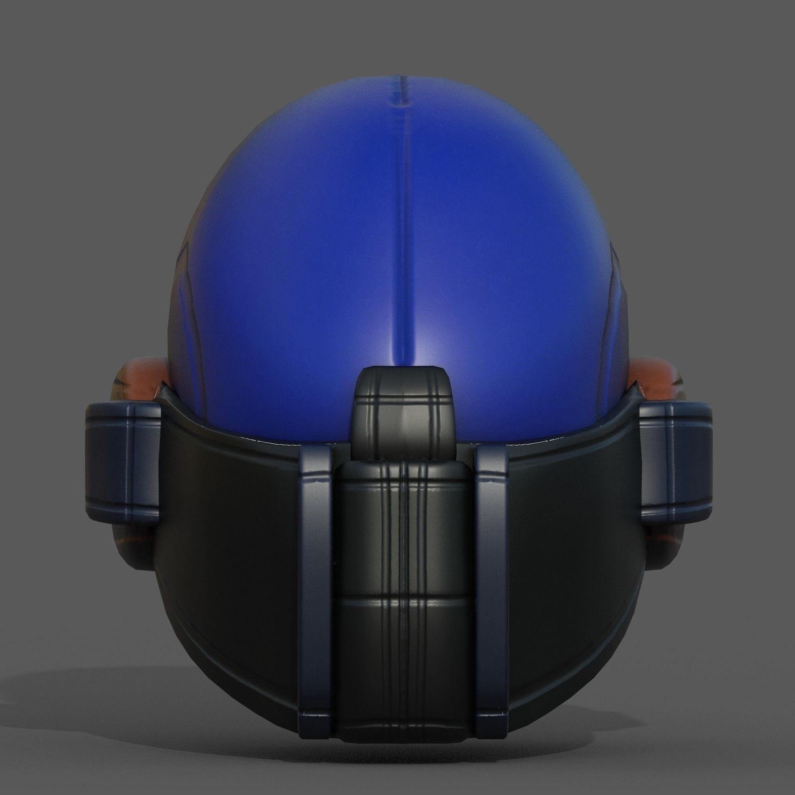 Helmet scifi military combat 3d model Low-poly 3D model_4