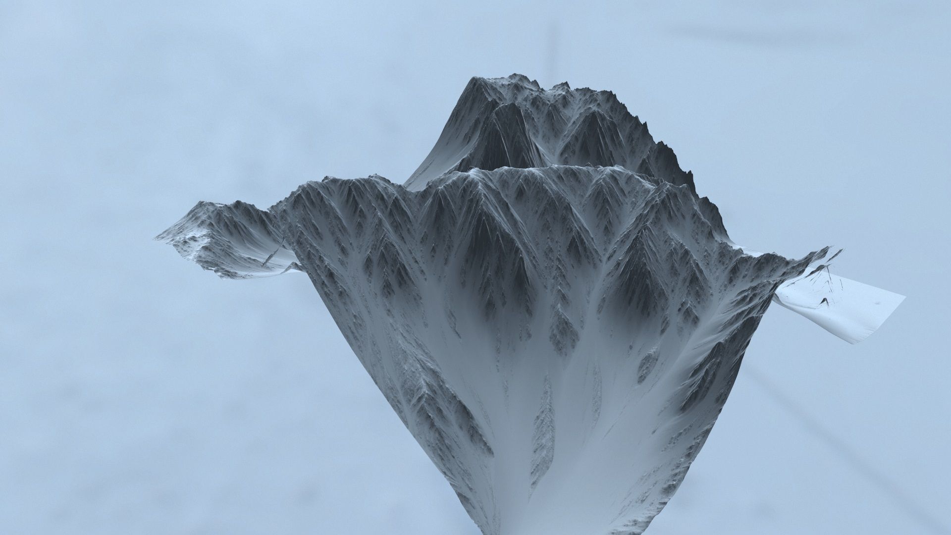 Snow  mountain 04 3D model_16