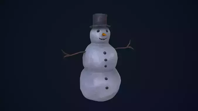 Snowman in top hat