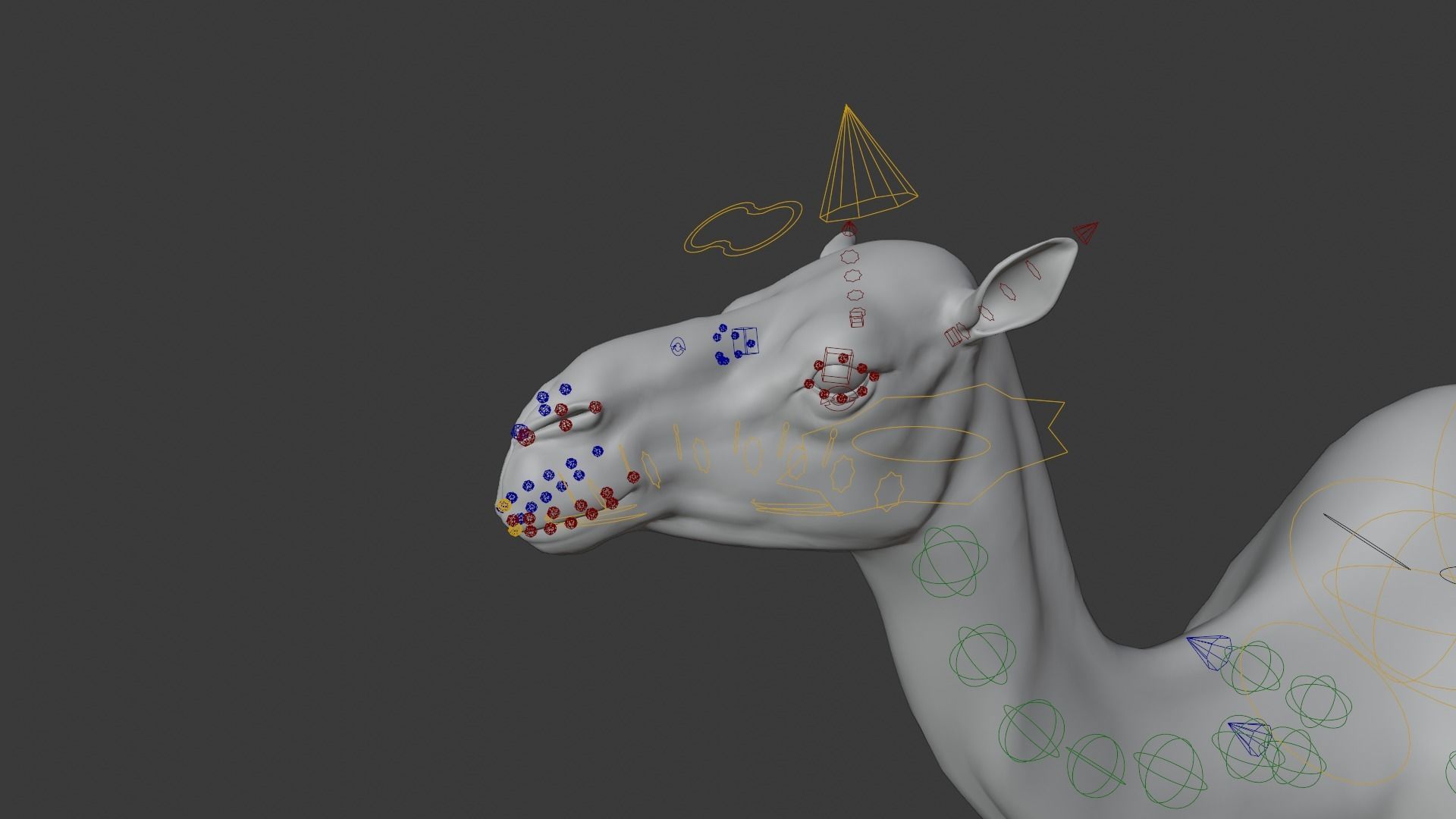 Camel Adult and Baby Rigged 3D model_15