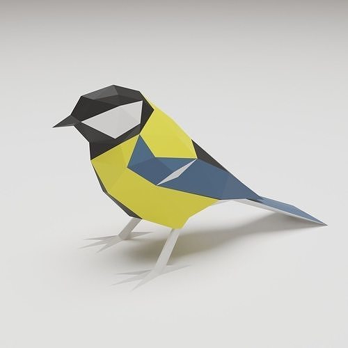 Bird - Tit 3D print model