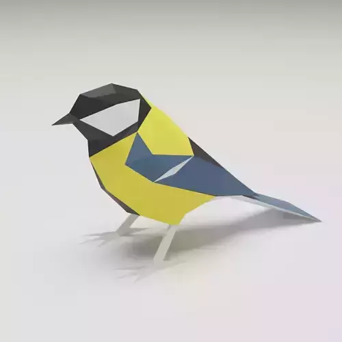Bird - Tit 3D print model