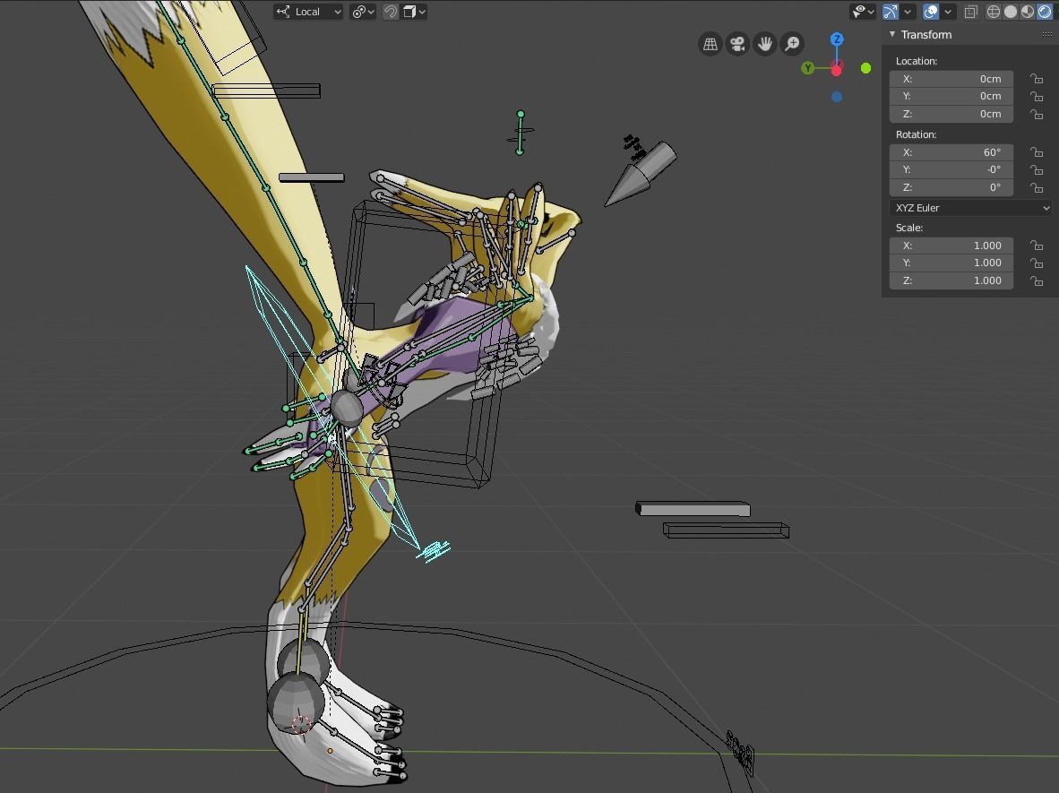 Renamon - Cell shaded - Free blender model Free low-poly 3D model_7