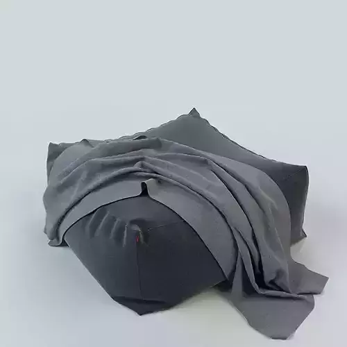 pouffe bean bag 3D model