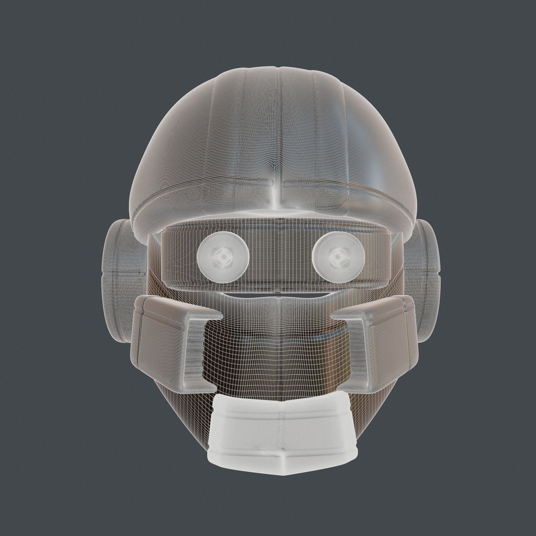 helmet high poly sculpt 3d printable ver 7 3D model 3D model_9