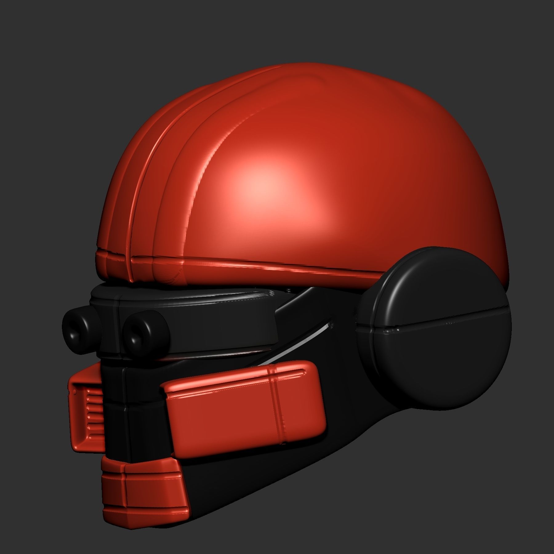 helmet high poly sculpt 3d printable ver 7 3D model 3D model_2