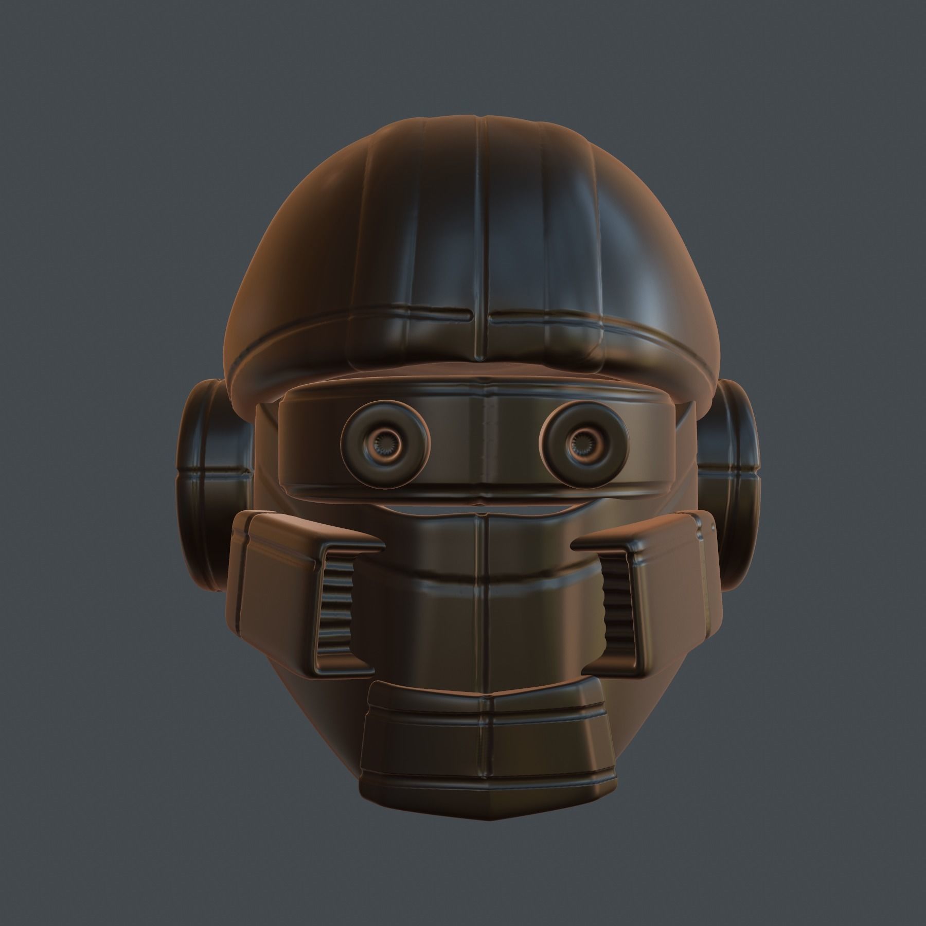 helmet high poly sculpt 3d printable ver 7 3D model 3D model_8
