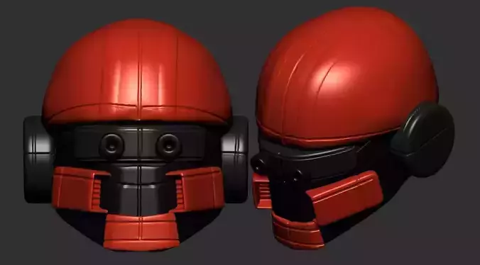 helmet high poly sculpt 3d printable ver 7 3D model